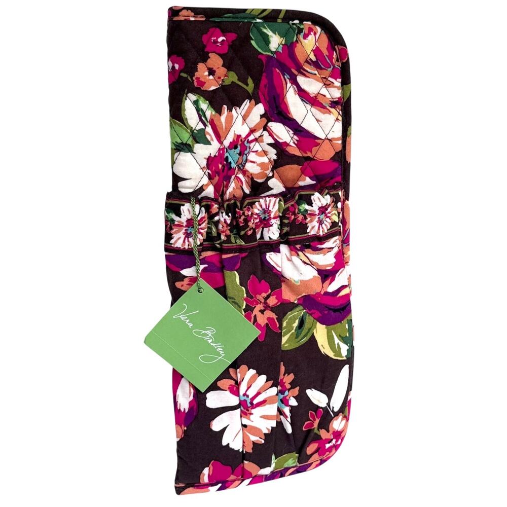 NEW Vera Bradley Straighten Up & Curl CURLING IRON Flat Iron COVER English Rose